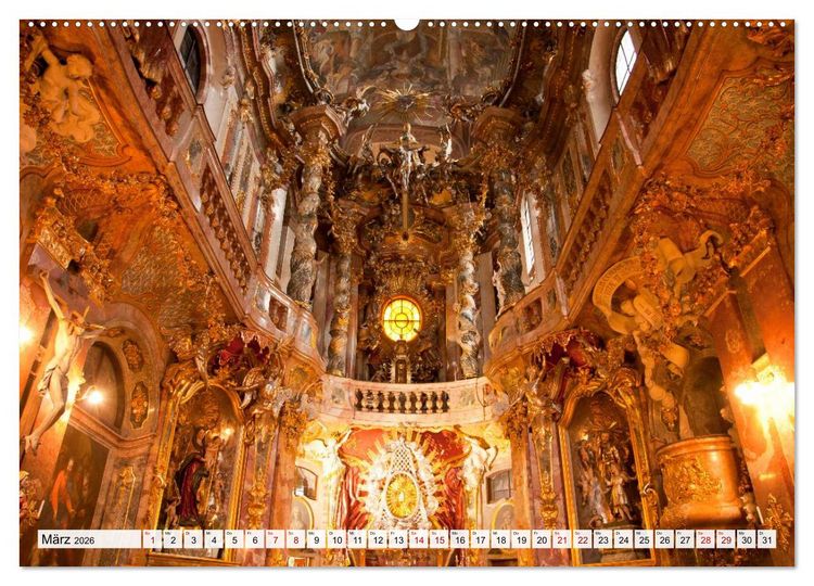 Produktbild: Bayerns Kirchen (Wandkalender 2026 DIN A2 quer), CALVENDO Monatskalender