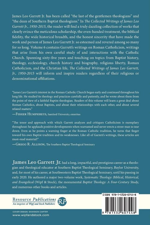 Produktbild: The Collected Writings of James Leo Garrett Jr., 1950-2015