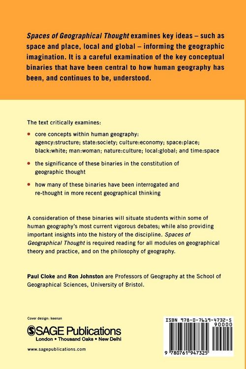 Produktbild: Spaces of Geographical Thought