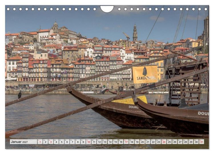 Produktbild: Porto Magisch - Am Ufer des Douro (Wandkalender 2027 DIN A4 quer), CALVENDO Monatskalender