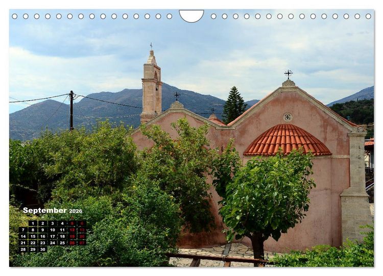 Produktbild: Kapellen und Kirchen auf Kreta (Wandkalender 2026 DIN A4 quer), CALVENDO Monatskalender