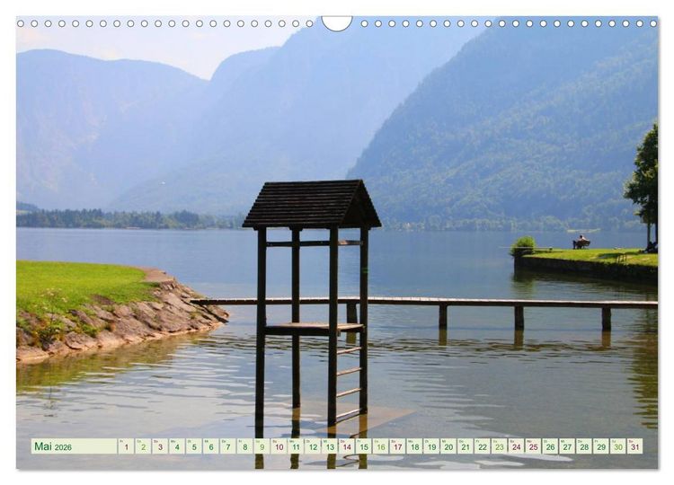 Produktbild: Hallstatt, Marktgemeinde am Hallst&auml;tter See (Wandkalender 2026 DIN A3 quer), CALVENDO Monatskalender