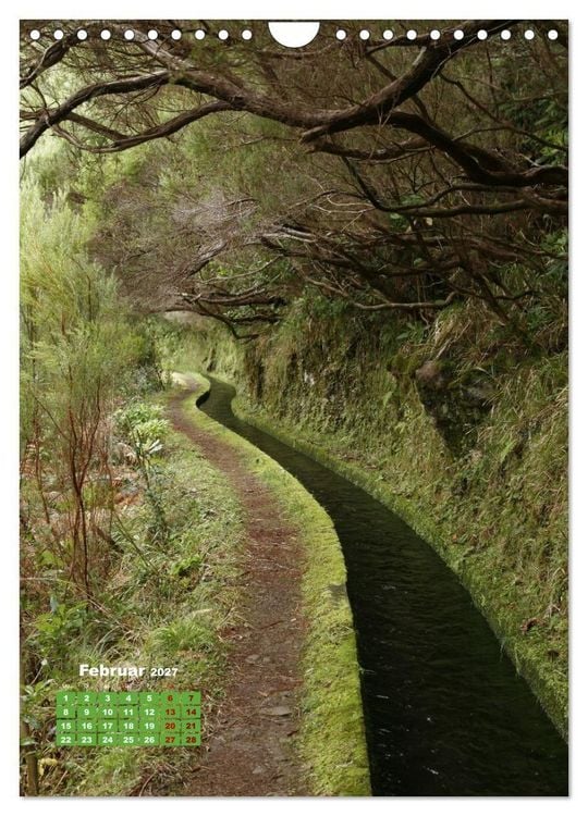 Produktbild: Levadas auf Madeira. Wildromantische Wanderwege (Wandkalender 2027 DIN A4 hoch), CALVENDO Monatskalender