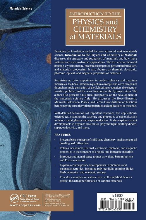 Produktbild: Introduction to the Physics and Chemistry of Materials