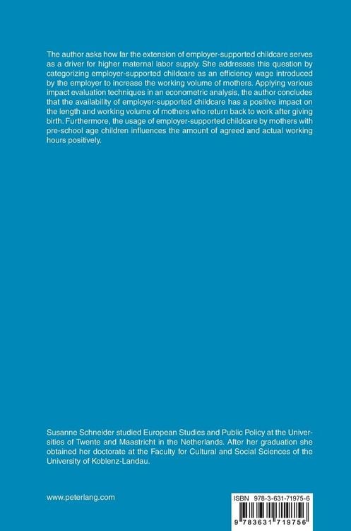 Produktbild: HR Policies and Maternal Labor Supply