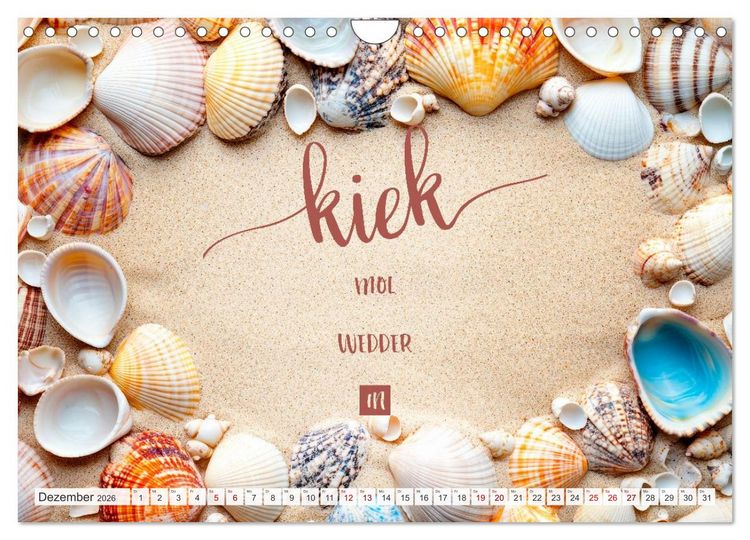 Produktbild: Meerblick und Plattschnack (Wandkalender 2026 DIN A4 quer), CALVENDO Monatskalender