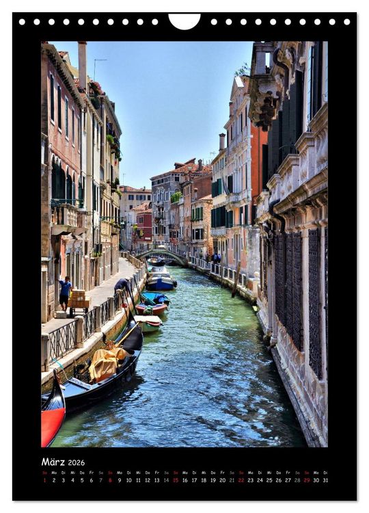 Produktbild: Venedig (Wandkalender 2026 DIN A4 hoch), CALVENDO Monatskalender