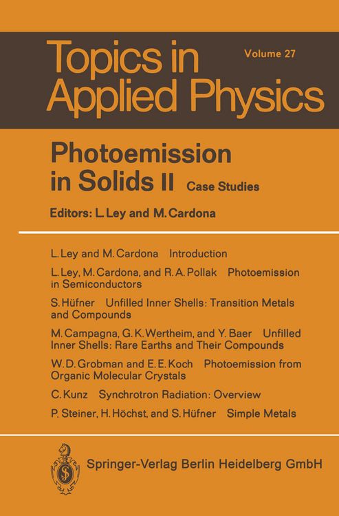 Produktbild: Photoemission in Solids II