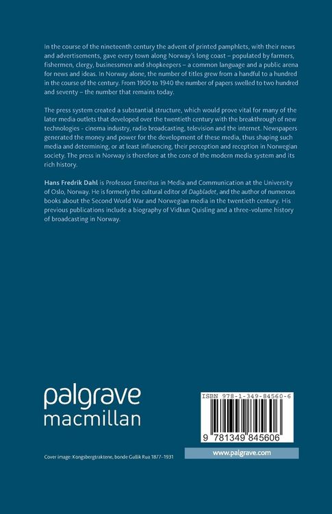 Produktbild: A History of the Norwegian Press, 1660-2015