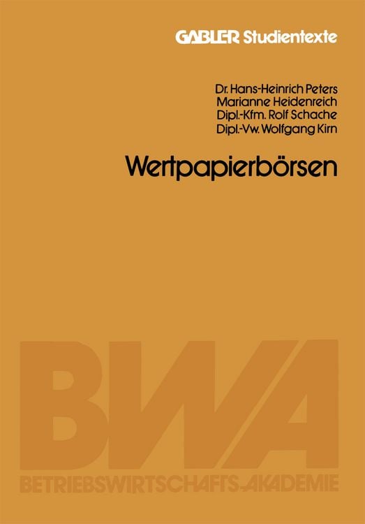 Produktbild: Wertpapierb&ouml;rsen