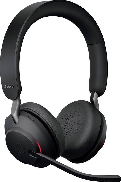 Produktbild: Jabra Evolve2 65 UC Telefon On Ear Headset Bluetooth&reg; Stereo Schwarz Noise Cancelling Lautst&auml;rkeregelung, Batterieladeanzeige, Mikrofon-Stummschalt