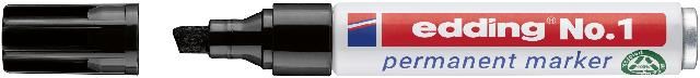 Produktbild: Permanent-Marker edding No. 1 4-1001 Farbe schwarz Strichst&auml;rke 1 - 1,5 mm
