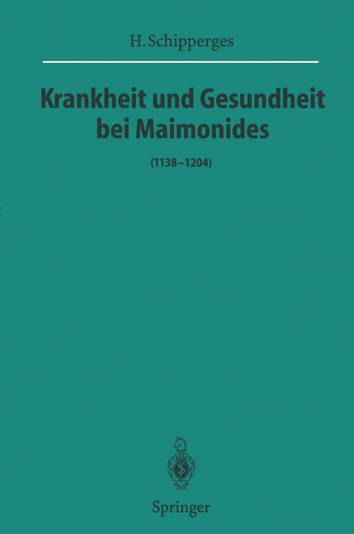 Produktbild: Krankheit und Gesundheit bei Maimonides