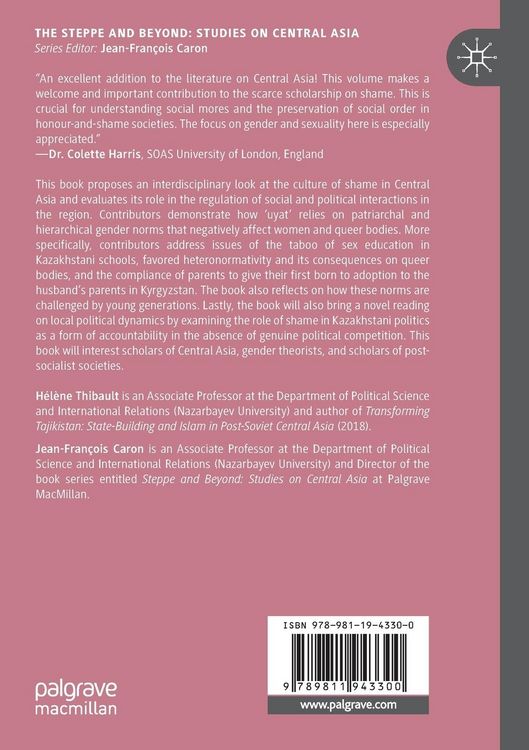 Produktbild: Uyat and the Culture of Shame in Central Asia