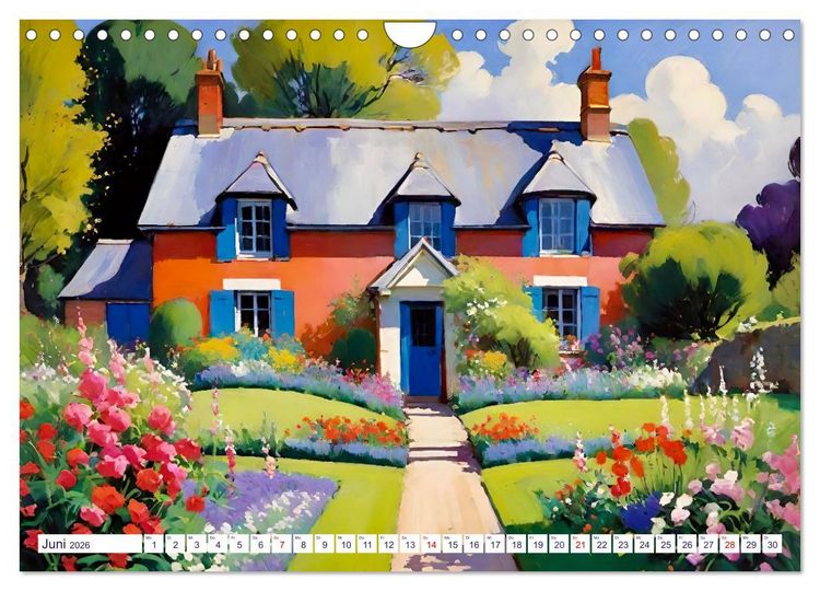 Produktbild: Englische Cottages (Wandkalender 2026 DIN A4 quer), CALVENDO Monatskalender