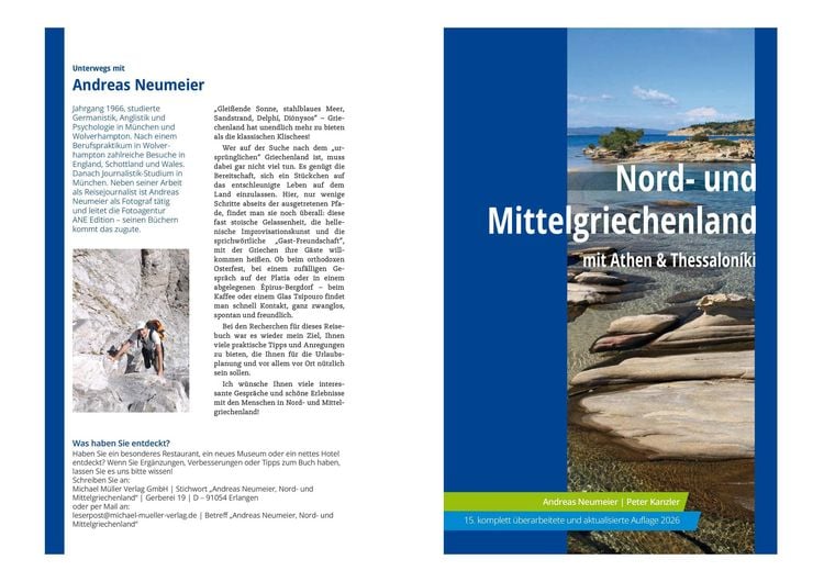 Produktbild: MICHAEL M&Uuml;LLER Reisef&uuml;hrer Nord- und Mittelgriechenland