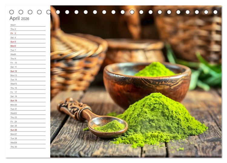 Produktbild: Superfood Dreams - AI art for gourmets (Desk Calendar 2026 DIN A5 landscape), CALVENDO 12 Month DeskCalendar
