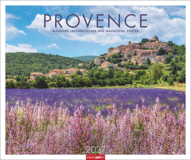 Produktbild: Provence Kalender 2027 - Bl&uuml;hende Lavendelfelder und malerische D&ouml;rfer