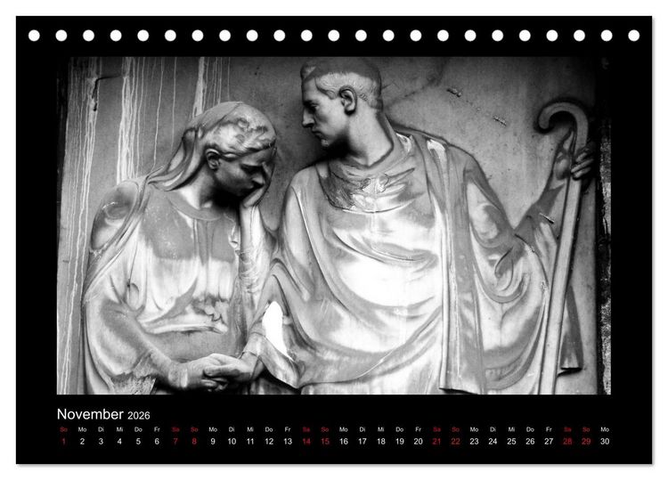 Produktbild: Die Engel von Melaten (Tischkalender 2026 DIN A5 quer), CALVENDO Monatskalender