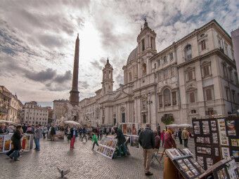 Produktbild: Auf der Piazza Navona (Puzzle)
