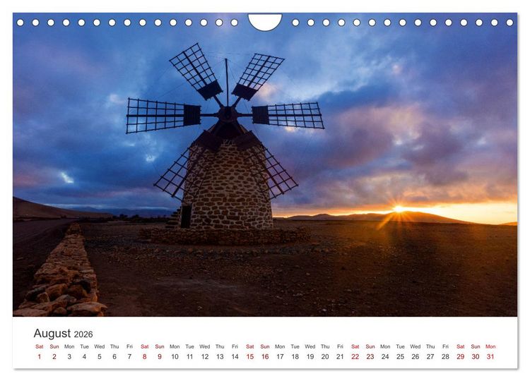 Produktbild: Fuerteventrua The volcanic island (Wall Calendar 2026 DIN A4 landscape), CALVENDO 12 Month Wall Calendar