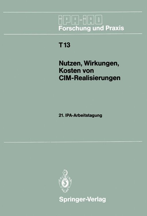Produktbild: Nutzen, Wirkungen, Kosten von CIM-Realisierungen