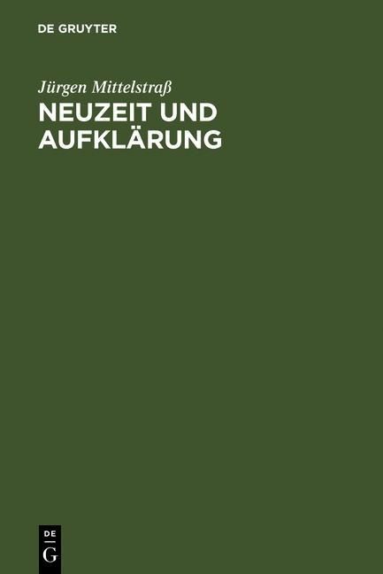 Produktbild: Neuzeit und Aufkl&auml;rung