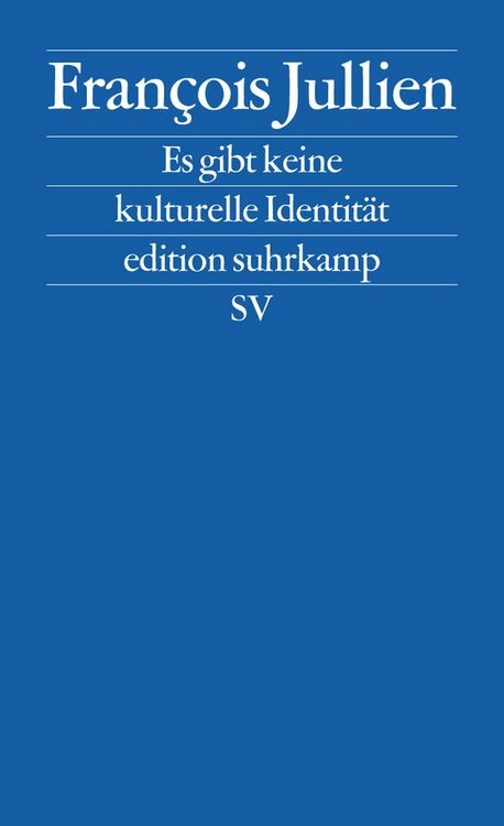 Produktbild: Es gibt keine kulturelle Identit&auml;t