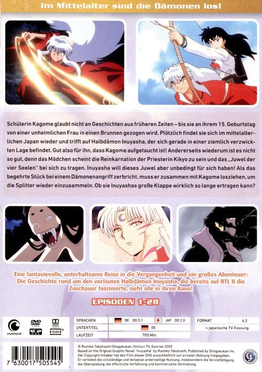 Produktbild: InuYasha - Die TV Serie - Box Vol. 1/New Edition [7 DVDs]