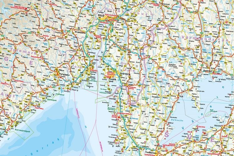 Produktbild: Reise Know-How Landkarte S&uuml;dschweden, S&uuml;dnorwegen (1:875.000)
