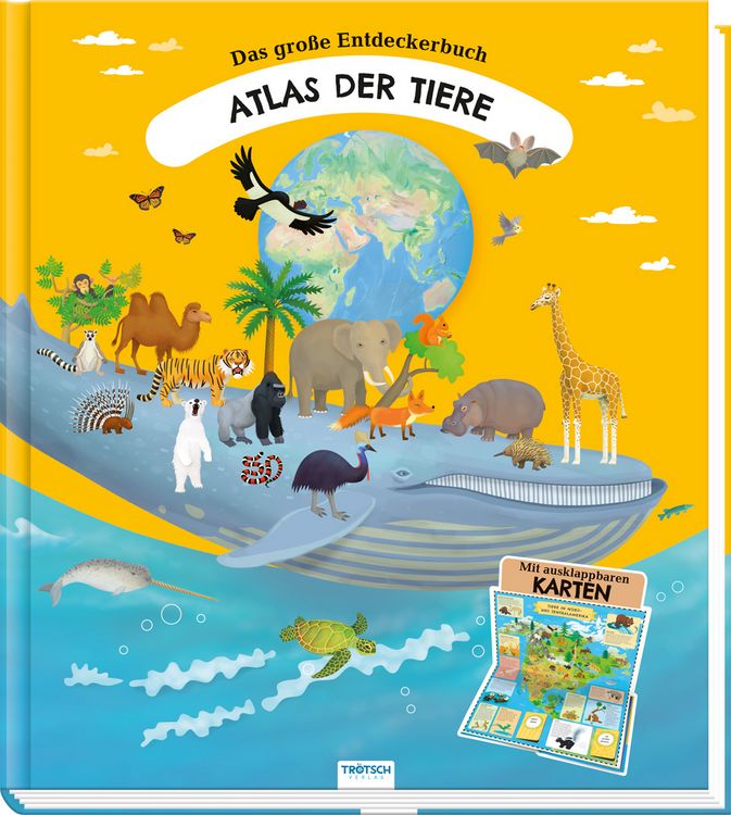 Produktbild: Tr&ouml;tsch Kinderatlas Das gro&szlig;e Entdeckerbuch Atlas der Tiere