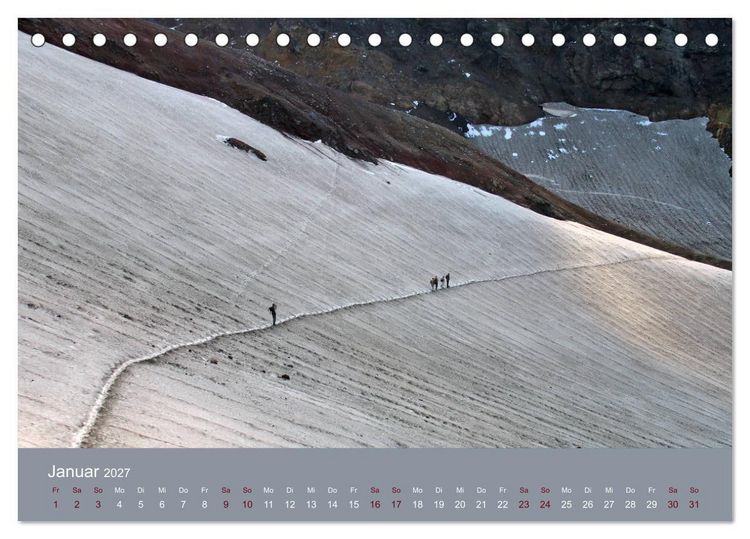 Produktbild: Kamtschatka - Vulkane, Asche, Eis (Tischkalender 2027 DIN A5 quer), CALVENDO Monatskalender