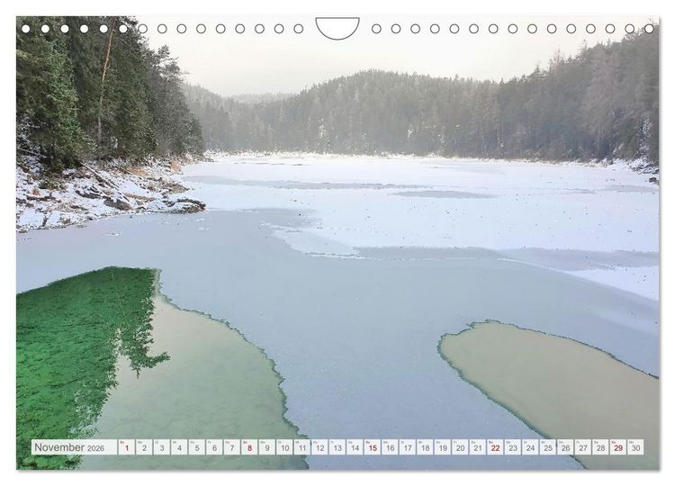 Produktbild: Mein Eibsee - Die Perle unterhalb der Zugspitze im Jahresverlauf (Wandkalender 2026 DIN A4 quer), CALVENDO Monatskalender