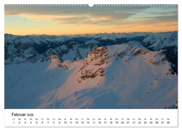 Produktbild: Berge und Seen rund um die Zugspitze (hochwertiger Premium Wandkalender 2026 DIN A2 quer), Kunstdruck in Hochglanz