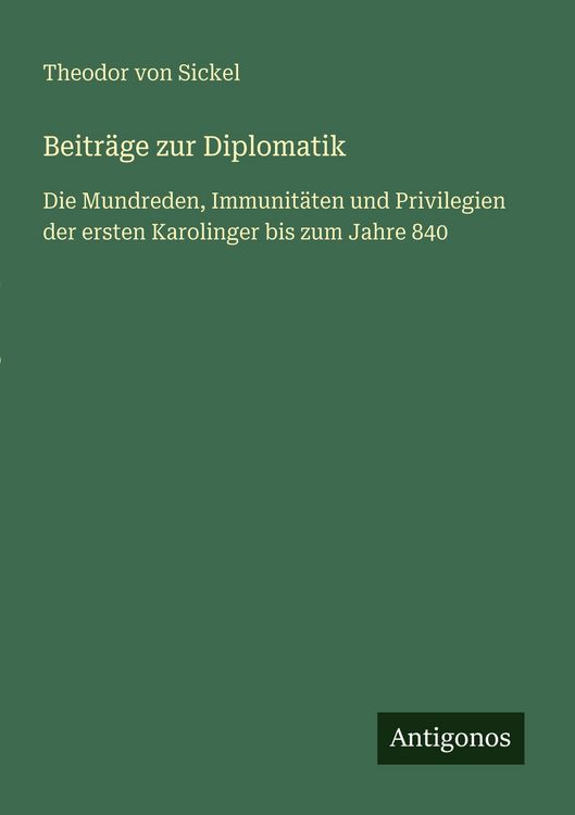 Produktbild: Beitr&auml;ge zur Diplomatik