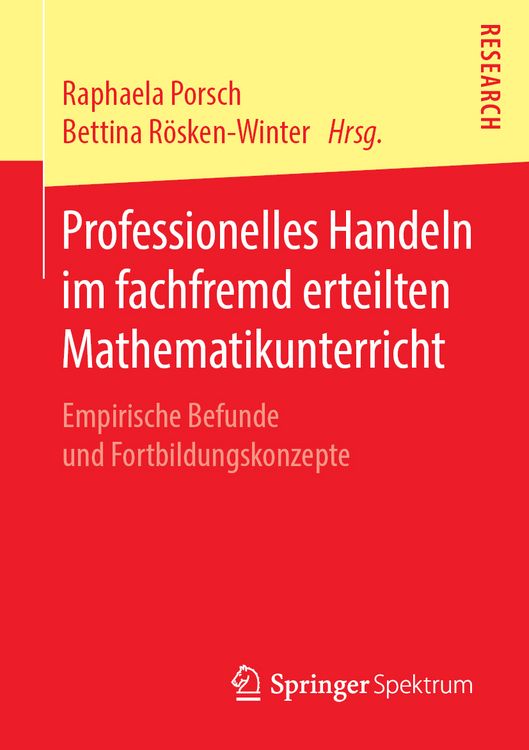 Produktbild: Professionelles Handeln im fachfremd erteilten Mathematikunterricht