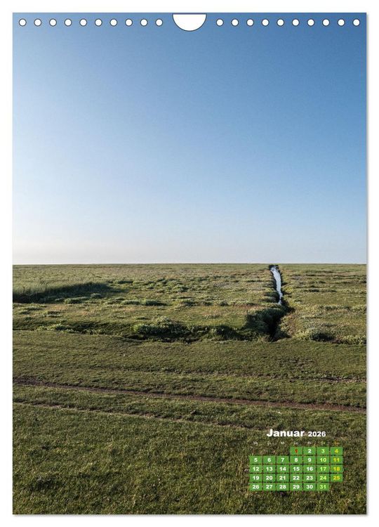 Produktbild: Westerhever - Wattwanderung in den Sonnenuntergang (Wandkalender 2026 DIN A4 hoch), CALVENDO Monatskalender