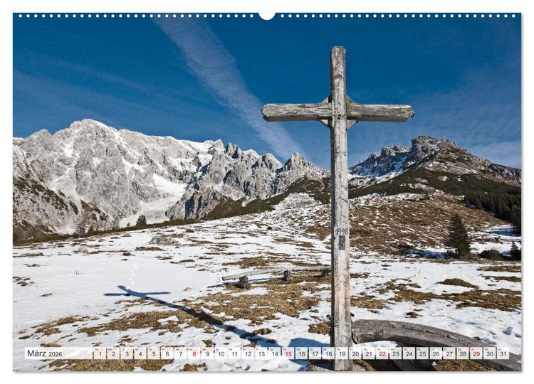 Produktbild: Sch&ouml;ne Gr&uuml;&szlig;e aus Dienten (hochwertiger Premium Wandkalender 2026 DIN A2 quer), Kunstdruck in Hochglanz