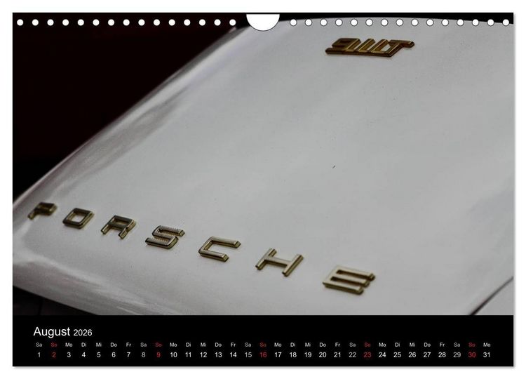 Produktbild: Heiligs Blechle - Porsche-Ikonen im Detail (Wandkalender 2026 DIN A4 quer), CALVENDO Monatskalender