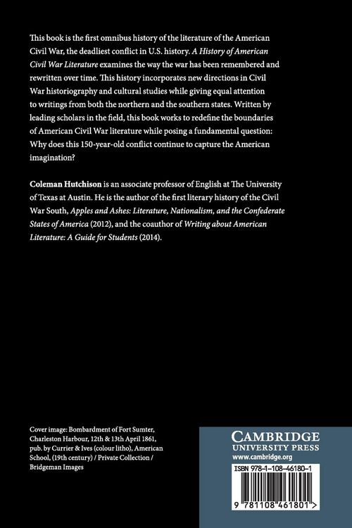 Produktbild: A History of American Civil War Literature