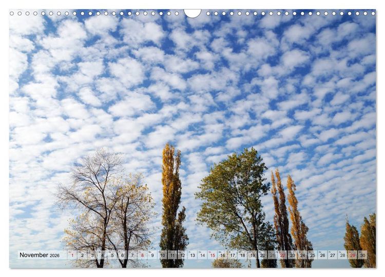 Produktbild: Sonne, Mond und Wolken (Wandkalender 2026 DIN A3 quer), CALVENDO Monatskalender