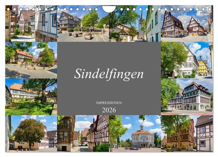 Produktbild: Sindelfingen Impressionen (Wandkalender 2026 DIN A4 quer), CALVENDO Monatskalender