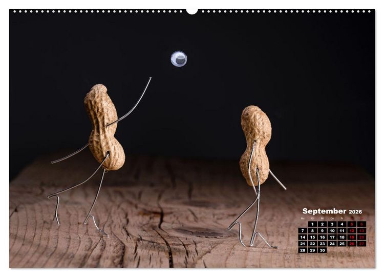 Produktbild: Erdnussm&auml;nnchen Geschichten. (hochwertiger Premium Wandkalender 2026 DIN A2 quer), Kunstdruck in Hochglanz