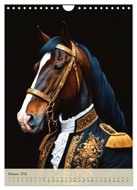 Produktbild: Barocke Tierportraits - Kunst und Klassik (Wandkalender 2026 DIN A4 hoch), CALVENDO Monatskalender
