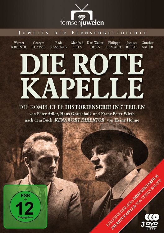 Produktbild: Die rote Kapelle - Der legend&auml;re ARD-Fernsehfilm in 7 Teilen (Fernsehjuwelen) [3 DVDs]