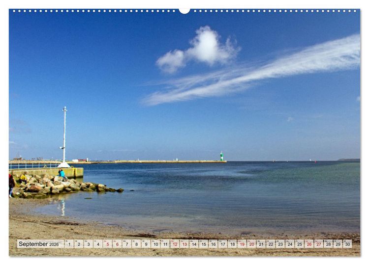 Produktbild: Halbinsel Priwall bei Travem&uuml;nde &ndash; Impressionen von der Ostseek&uuml;ste (Wandkalender 2026 DIN A2 quer), CALVENDO Monatskalender