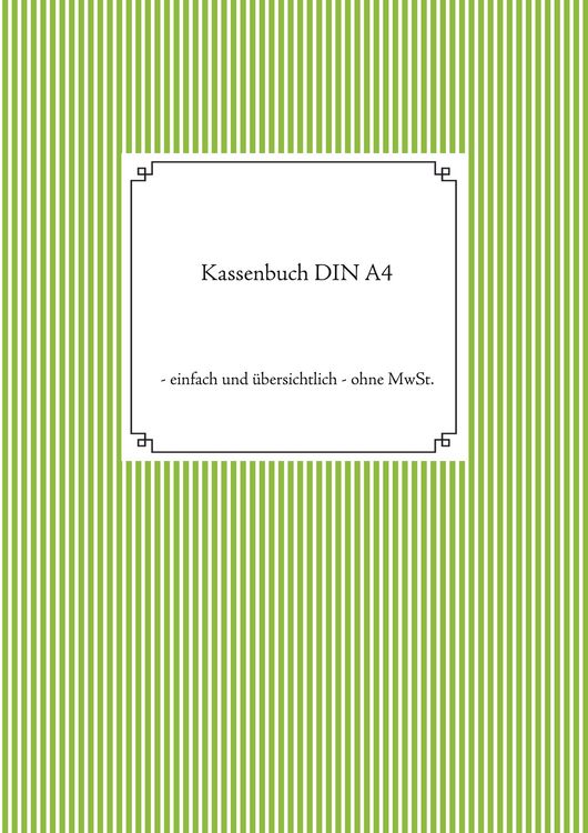Produktbild: Kassenbuch DIN A4
