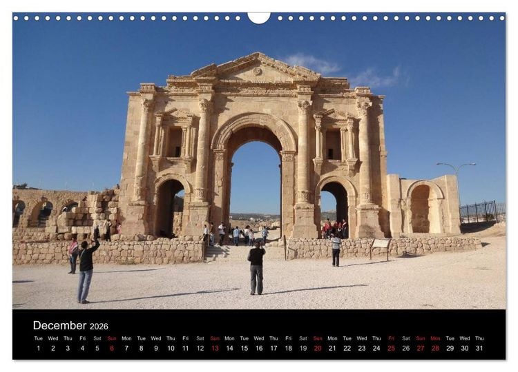 Produktbild: Monuments of Jordan 2026 (Wall Calendar 2026 DIN A3 landscape), CALVENDO 12 Month Wall Calendar