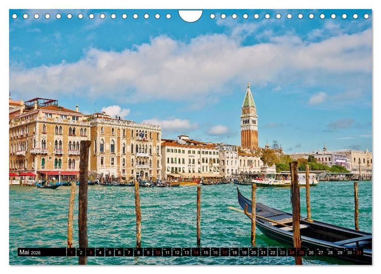 Produktbild: Besuch in Venedig (Wandkalender 2026 DIN A4 quer), CALVENDO Monatskalender