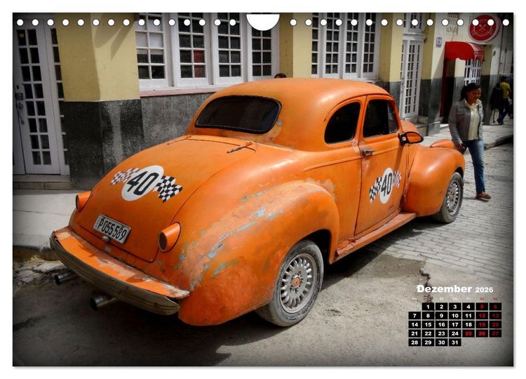 Produktbild: Chevy 1940-1941 - Mit 80 plus unterwegs in Kuba (Wandkalender 2026 DIN A4 quer), CALVENDO Monatskalender